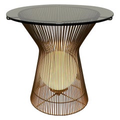 Platner Style Laurel Lamp End or Side Table Circa 1960s