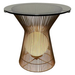 Platner Style Laurel Lamp End or Side Table Circa 1960s