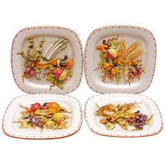 Four Seasons Italian Majolica Plaques