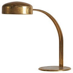 Vintage Richard Carruthers, Large Table Lamp, Brass, Sweden, 1960s