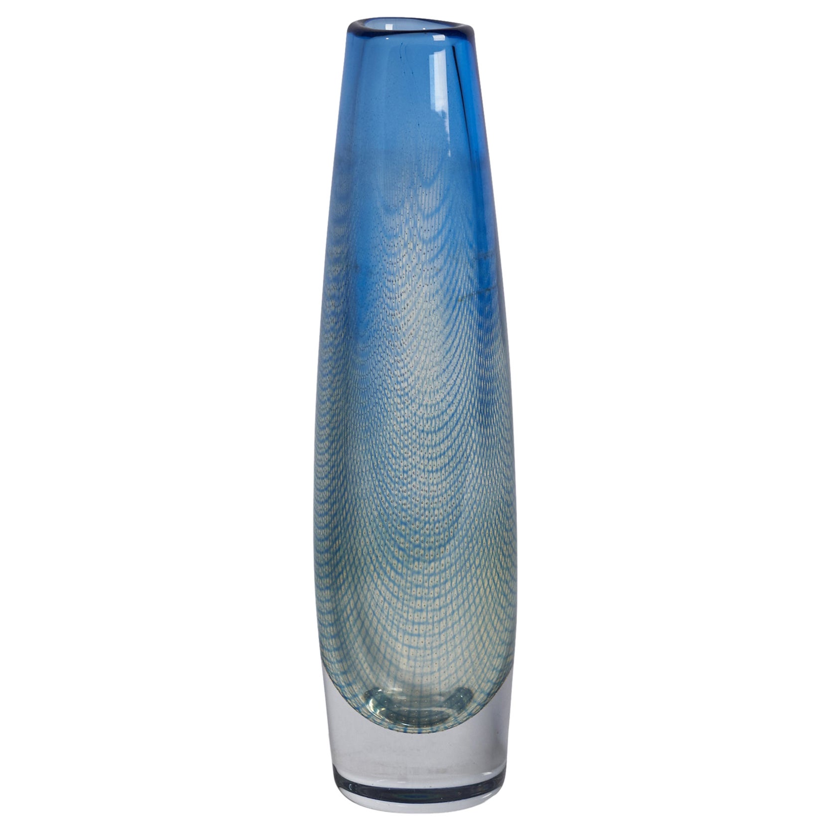 Sven Palmqvist, "Kraka" Vase, Glass, Sweden, 1950s For Sale