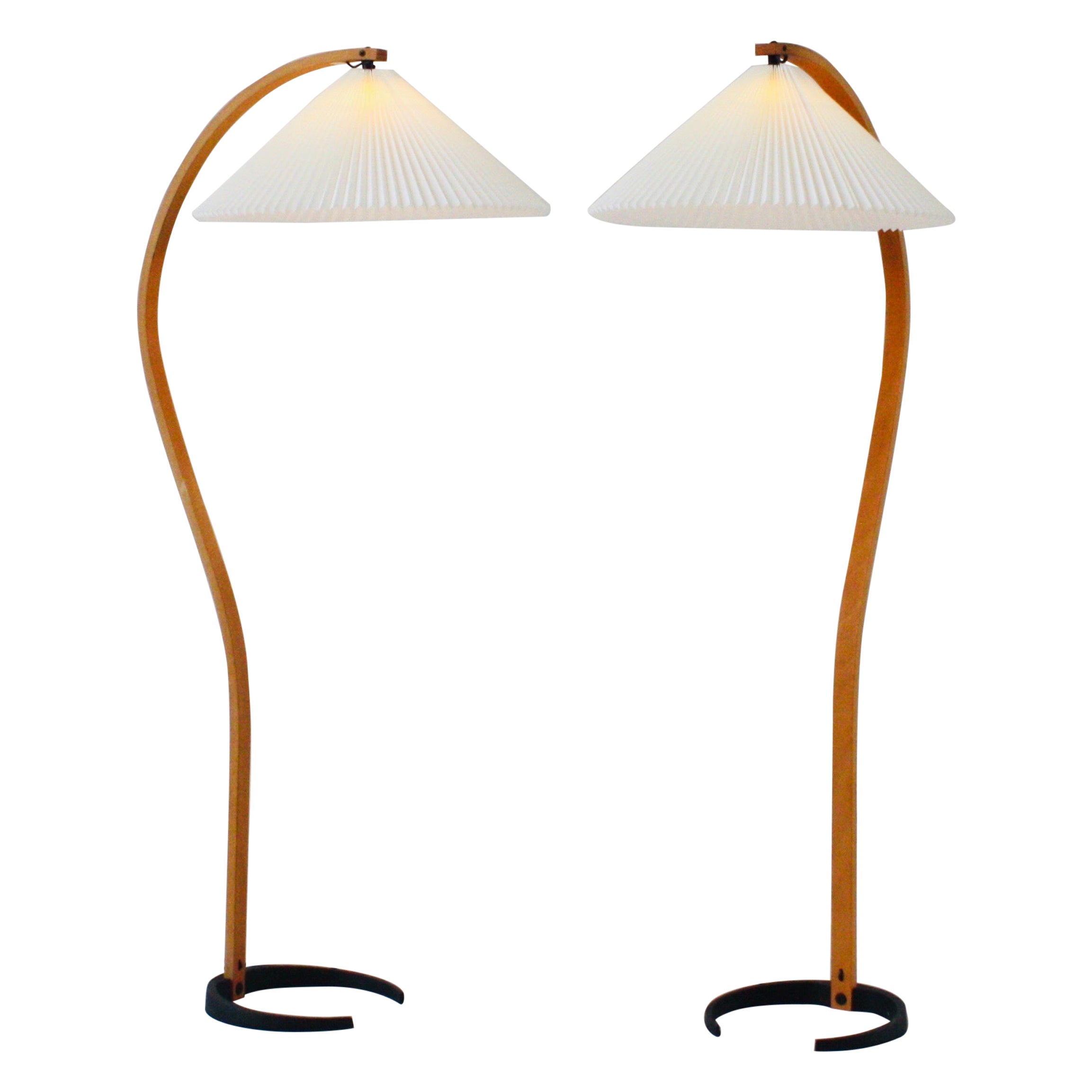 A set of Original Danish Caprani Floor Lamps, 1970s, Denmark