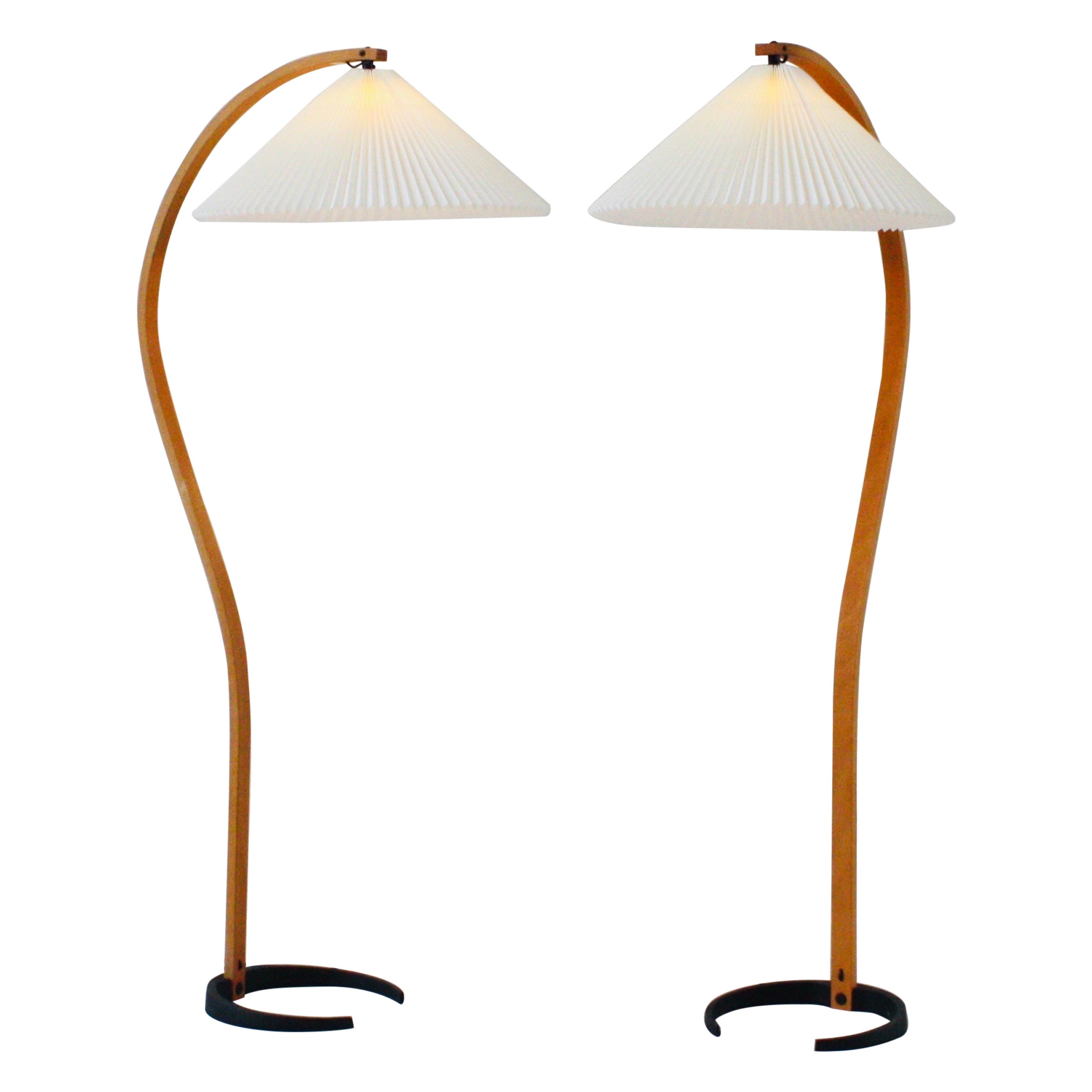 A set of Original Danish Caprani Floor Lamps, 1970s, Denmark 