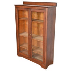 Antique Arts & Crafts Glass Front Bookcase by Larkin Co., Circa 1900