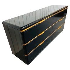 Post Modern Lane Black Lacquered Dresser