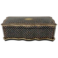 Antique 19th Century French "Glove Box" Inlayed with Mother-of-Pearl.