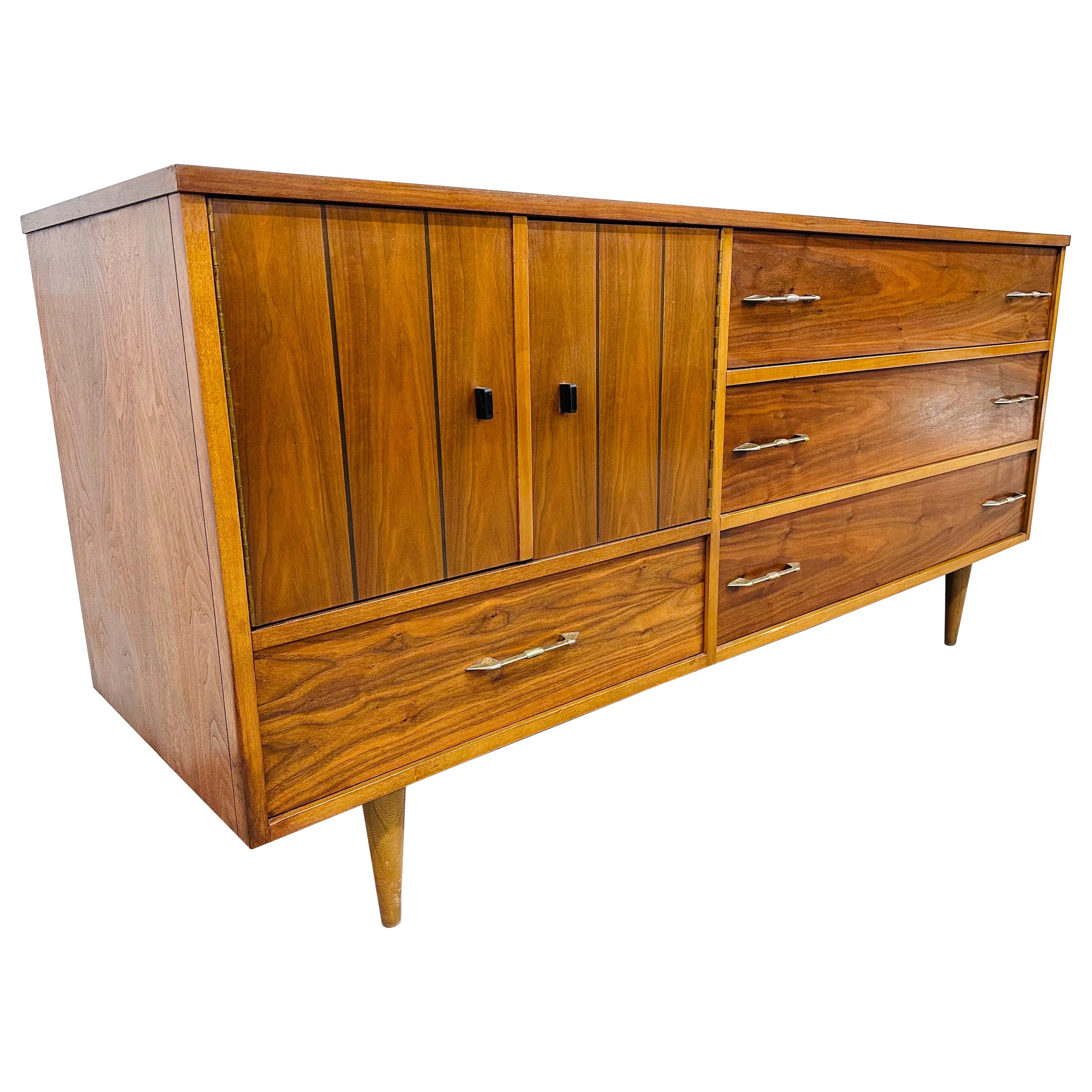 Mid-Century Modern Monocles Solid Walnut Wood, Brass and Gold-Plated ...