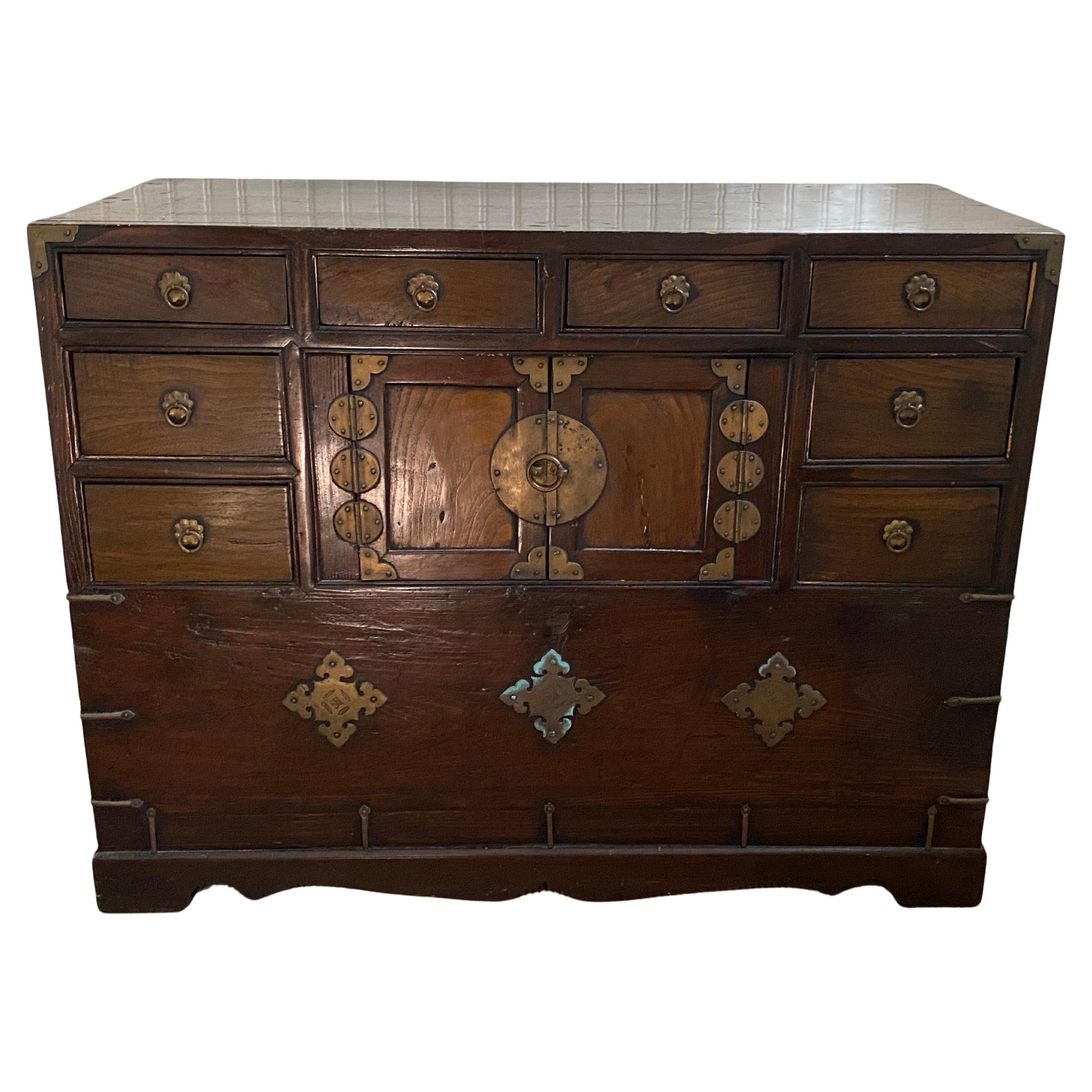 19th Century Chinese Kang Low Cabinet  For Sale