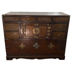 19th Century Chinese Kang Low Cabinet 