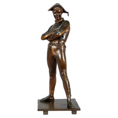 Antique Harlequin by R. de Saint Marceaux, Cast by F. Barbedienne, France, Circa 1880