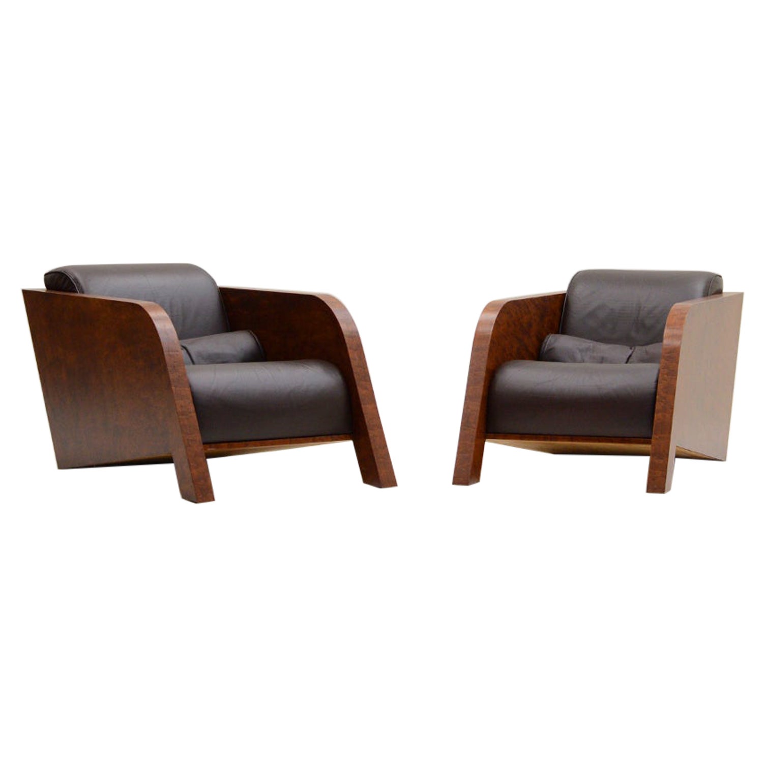Set of 2 “Ypsilon” lounge chairs by Ulf Moritz, 1980s The Netherlands.