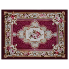 19th century Aubusson rug - Napoleon III style - 1m17x1m63 - N° 1342