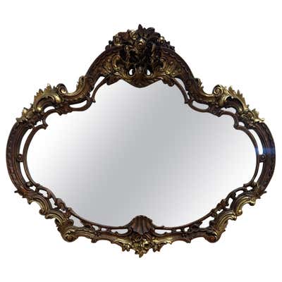 Victorian Oval Gilded Rococo Revival Mirror For Sale at 1stDibs ...