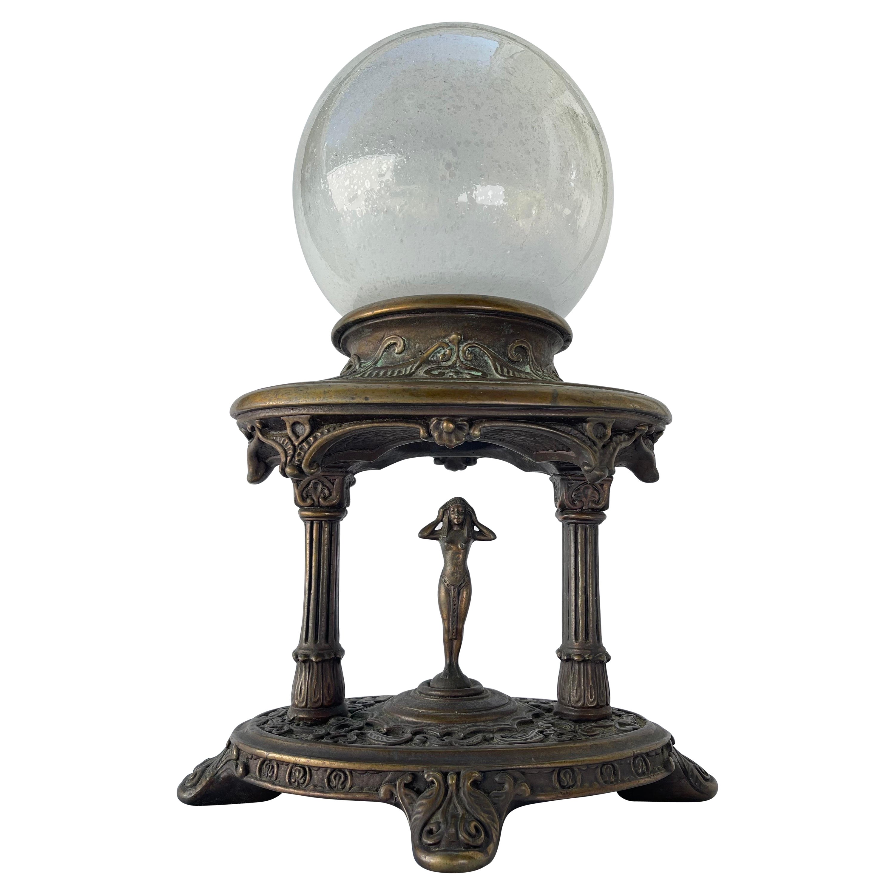 Art Deco Bronze Art Company Lamp For Sale