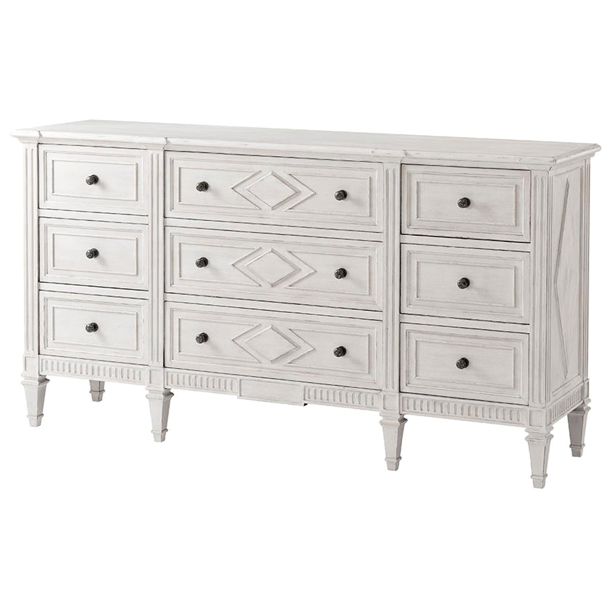 French Painted Antique Style Dresser