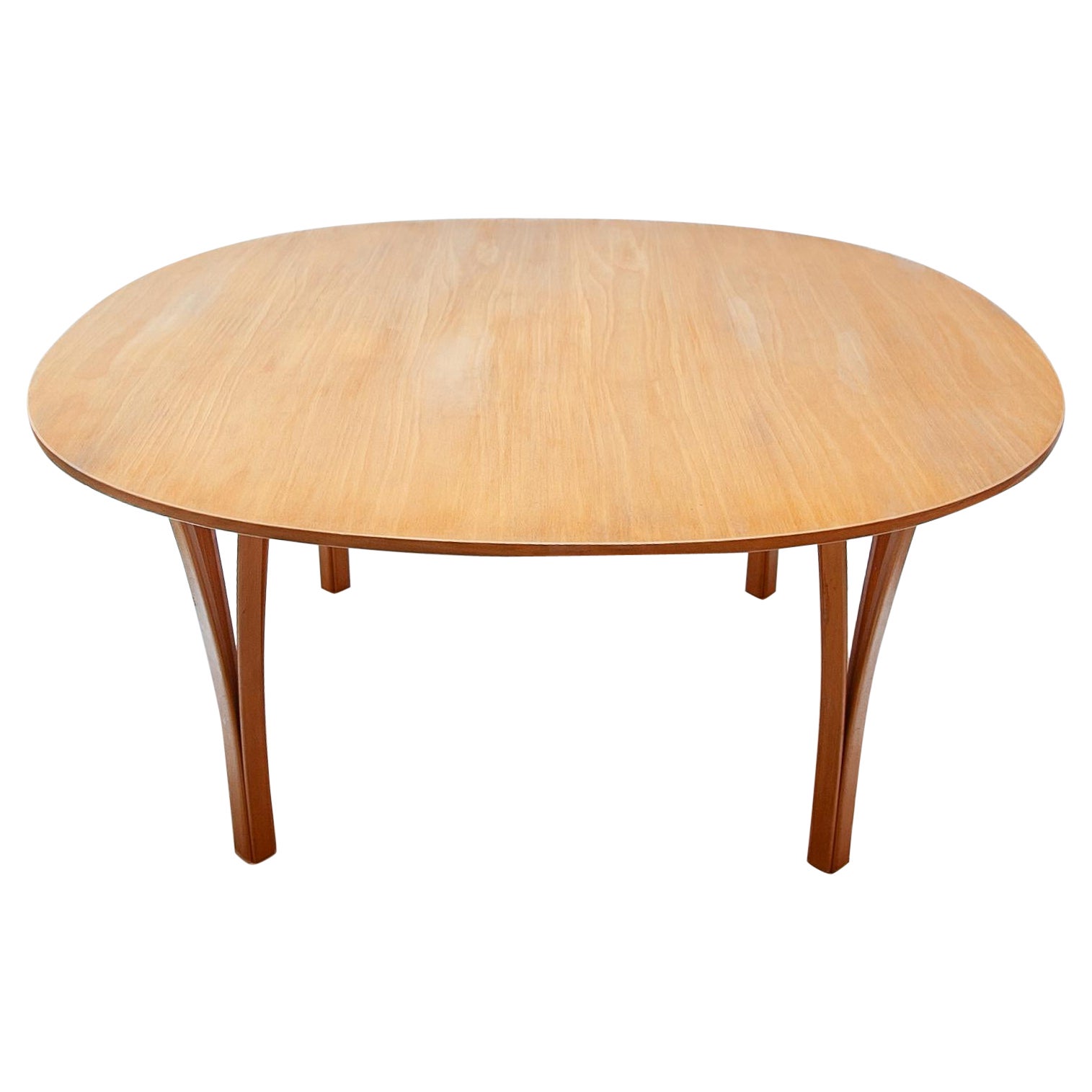 Ellipse Coffee Table by Piet Hein & Bruno Mathsson for Fritz Hansen, 1990  For Sale