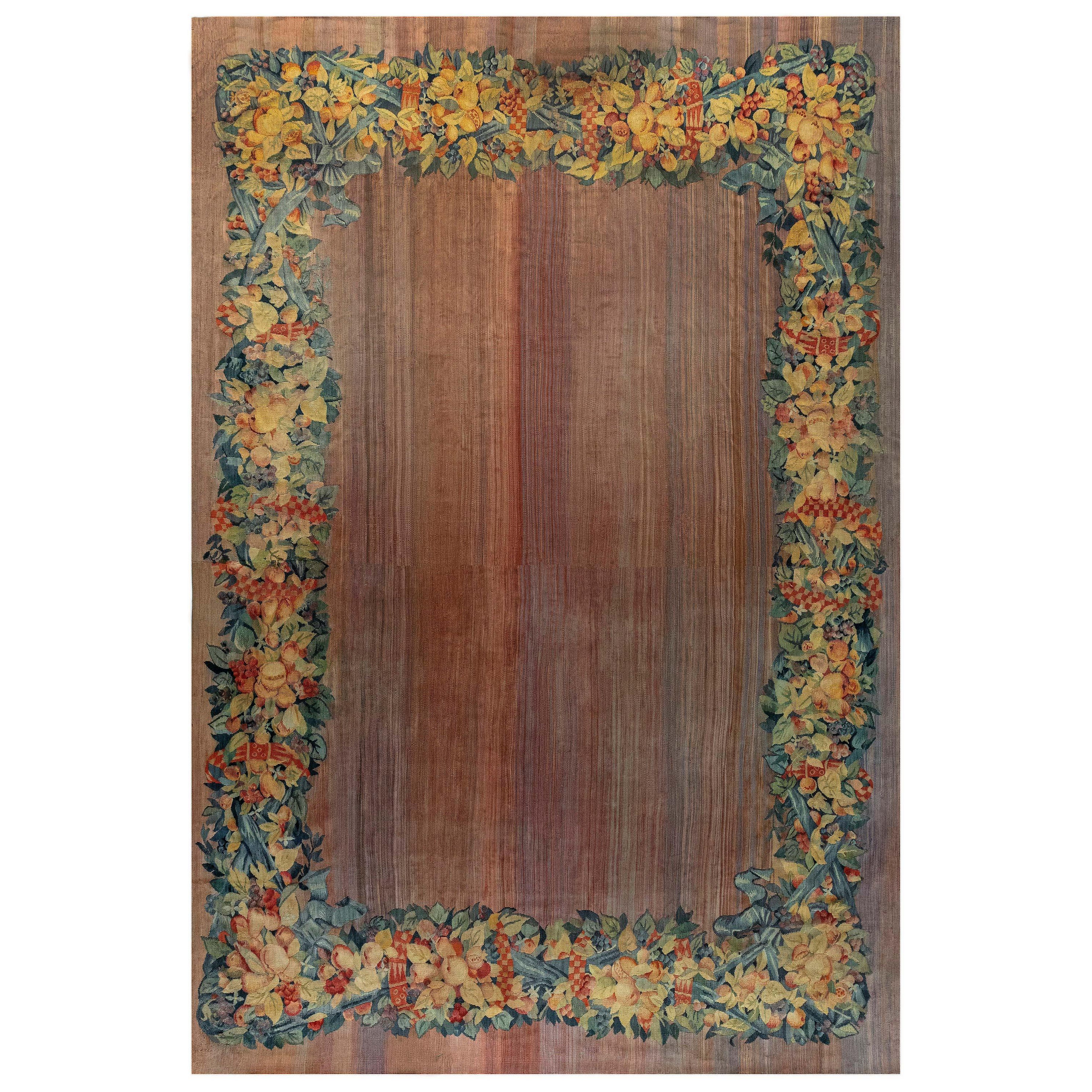 Doris Leslie Blau Vintage Aubusson Carpet Size Adjusted