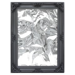 Deflection Mirror in Stainless Steel with Ornate Frame