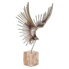 'Bird In Flight' welded sculpture attributed to Curtis Jere