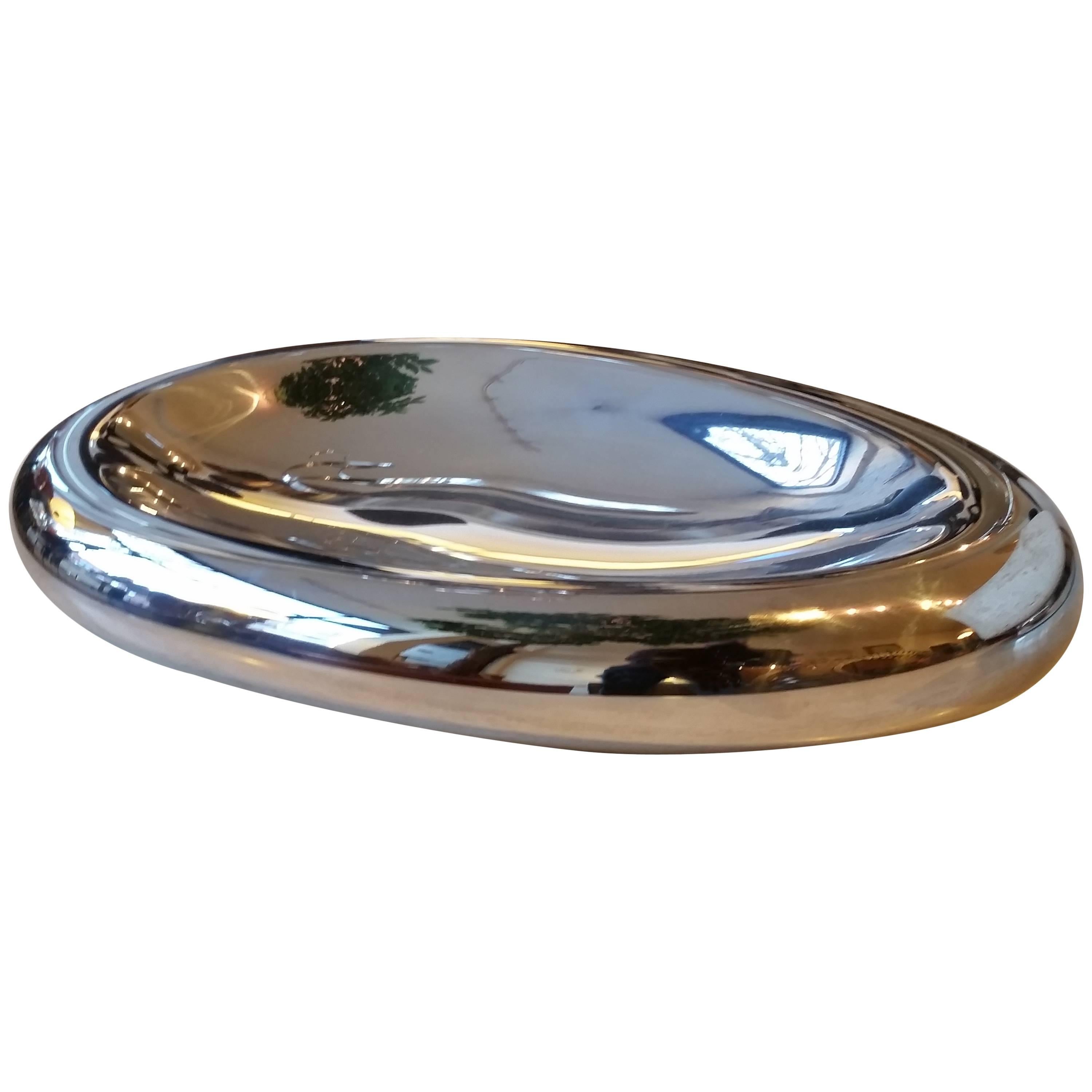 Nigel Coates Chrome Biomorphic Bowl