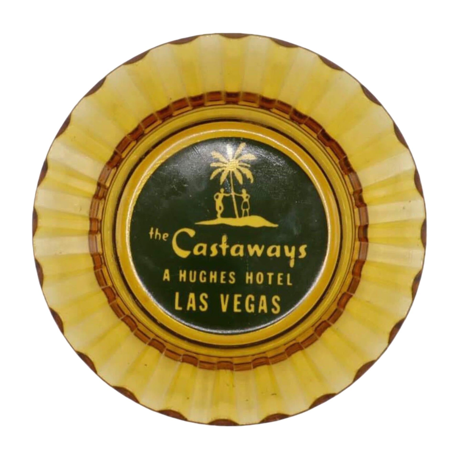 Aschenbecher aus Glas des Castaways Hotel in Las Vegas