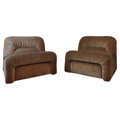 Pair OF italian armchairs 70s 
