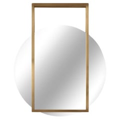 Famed Brass Mirror 