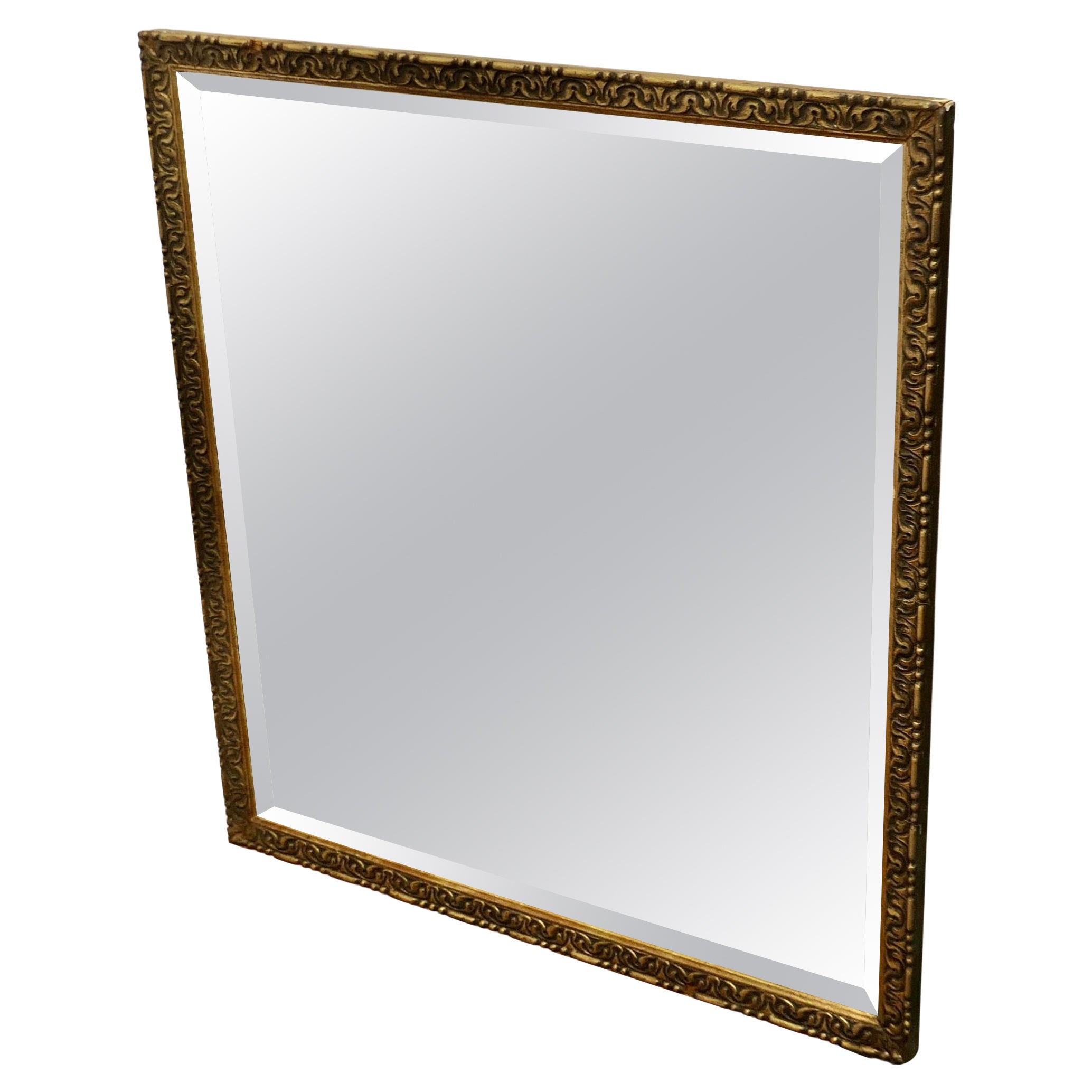 A Large Decorative Gilt Wall Mirror  A delightful piece  For Sale