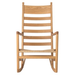 Chaise à bascule CH45 en chêne de Hans J. Wegner pour Carl Hansen & Son