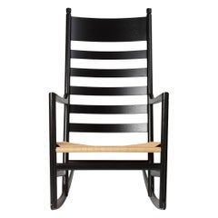 Hans J. Wegner 'CH45' Rocking Chair in Painted Black for Carl Hansen & Son