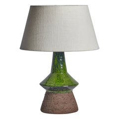 Dänische Designerin, Tischlampe, Steingut, Dänemark, 1960er Jahre