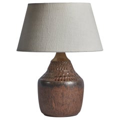 Klase Höganäs, Table Lamp, Stoneware, Sweden, 1960s