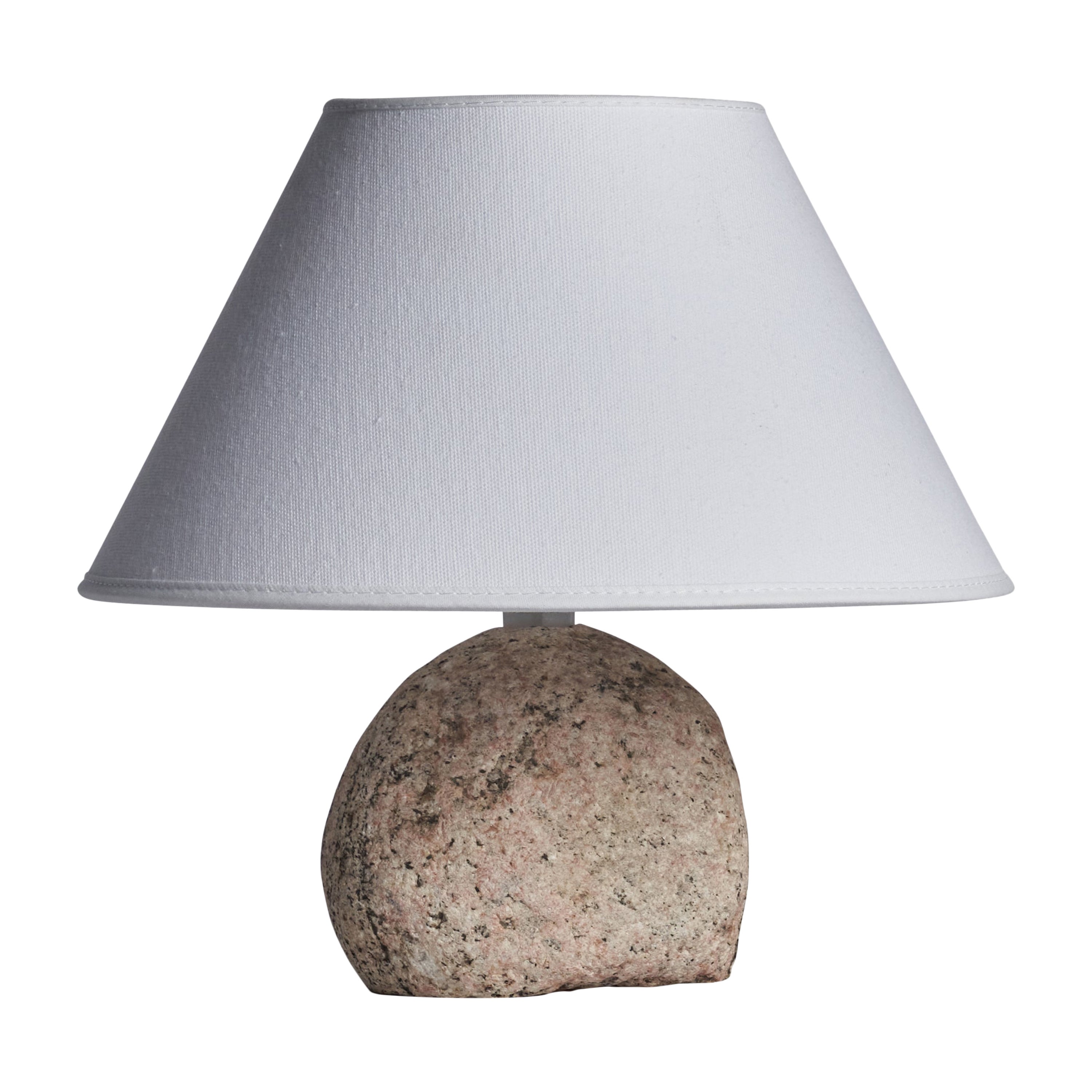 Swedish Designer, Table Lamp, Stone, Sweden, 1970s For Sale