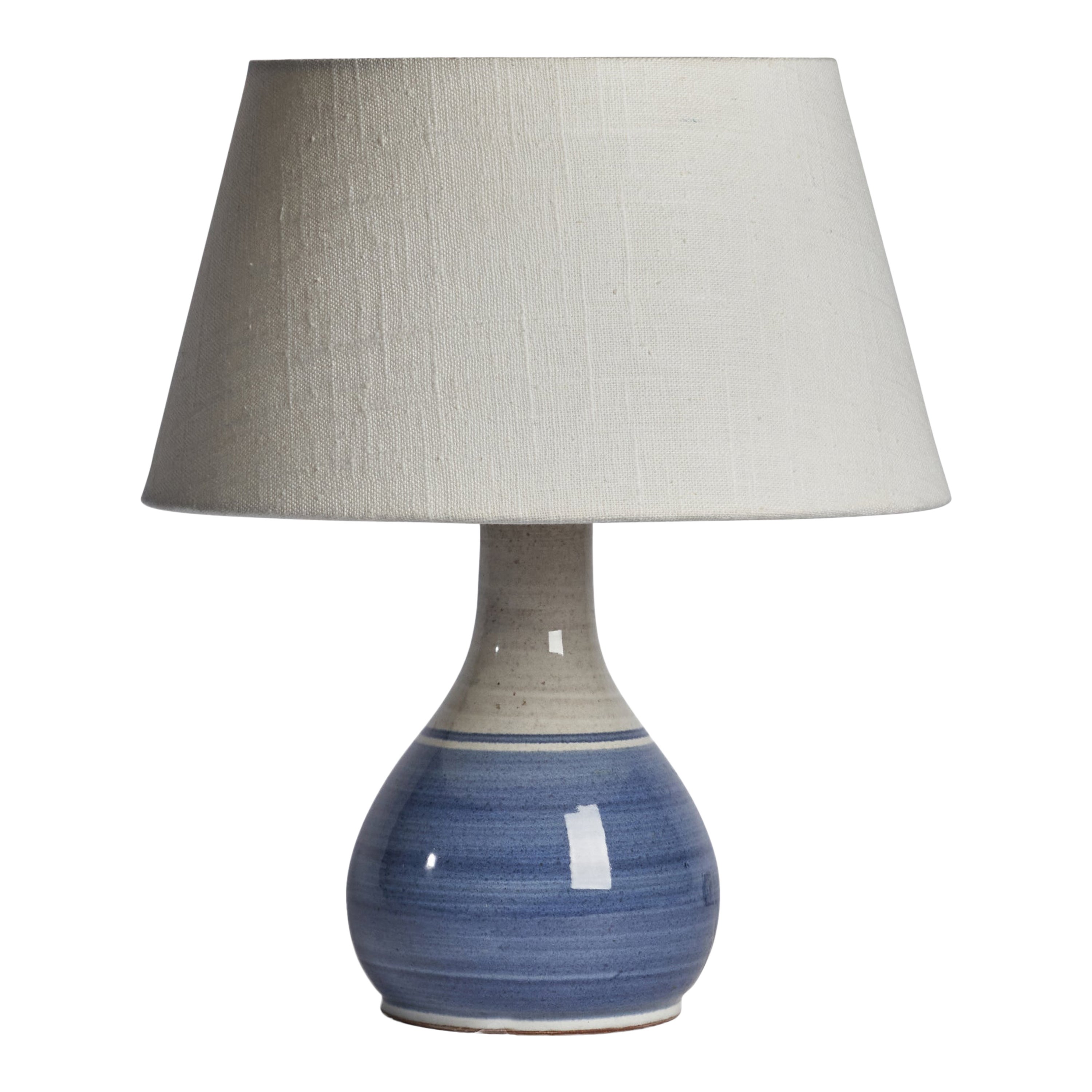 Lampada da tavolo di design svedese, ceramica, Svezia, anni '60