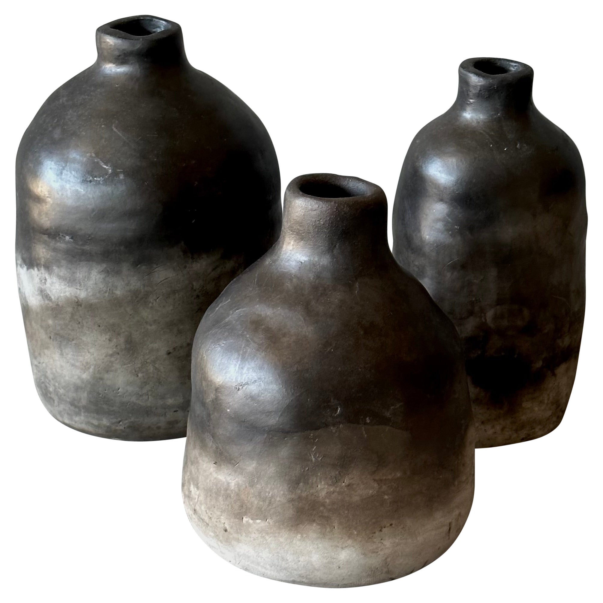 Set of Three Vessels For Sale