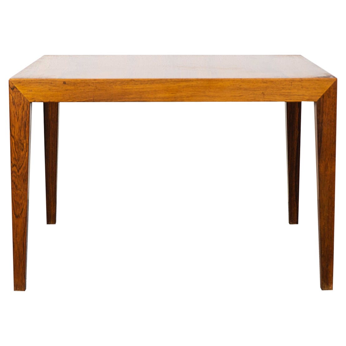 Danish Mid-Century Modern Rosewood Side Table by Haslev For Sale