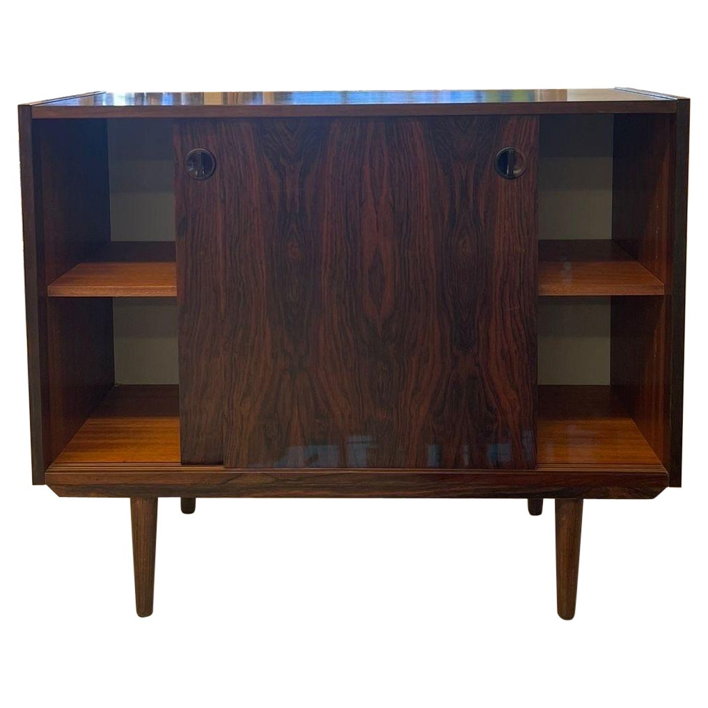 Uk Imported Vintage Danish Modern Style Rosewood Cabinet For Sale