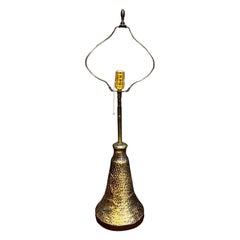 1970s Faux Bronze Art Nouveau Table Lamp