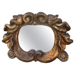 Italian Rococo Baroque Gilt Plaster Mirror