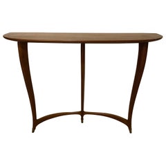 Italian 1950s  Red Walnut Console Table Ulrich Guglielmo Designer