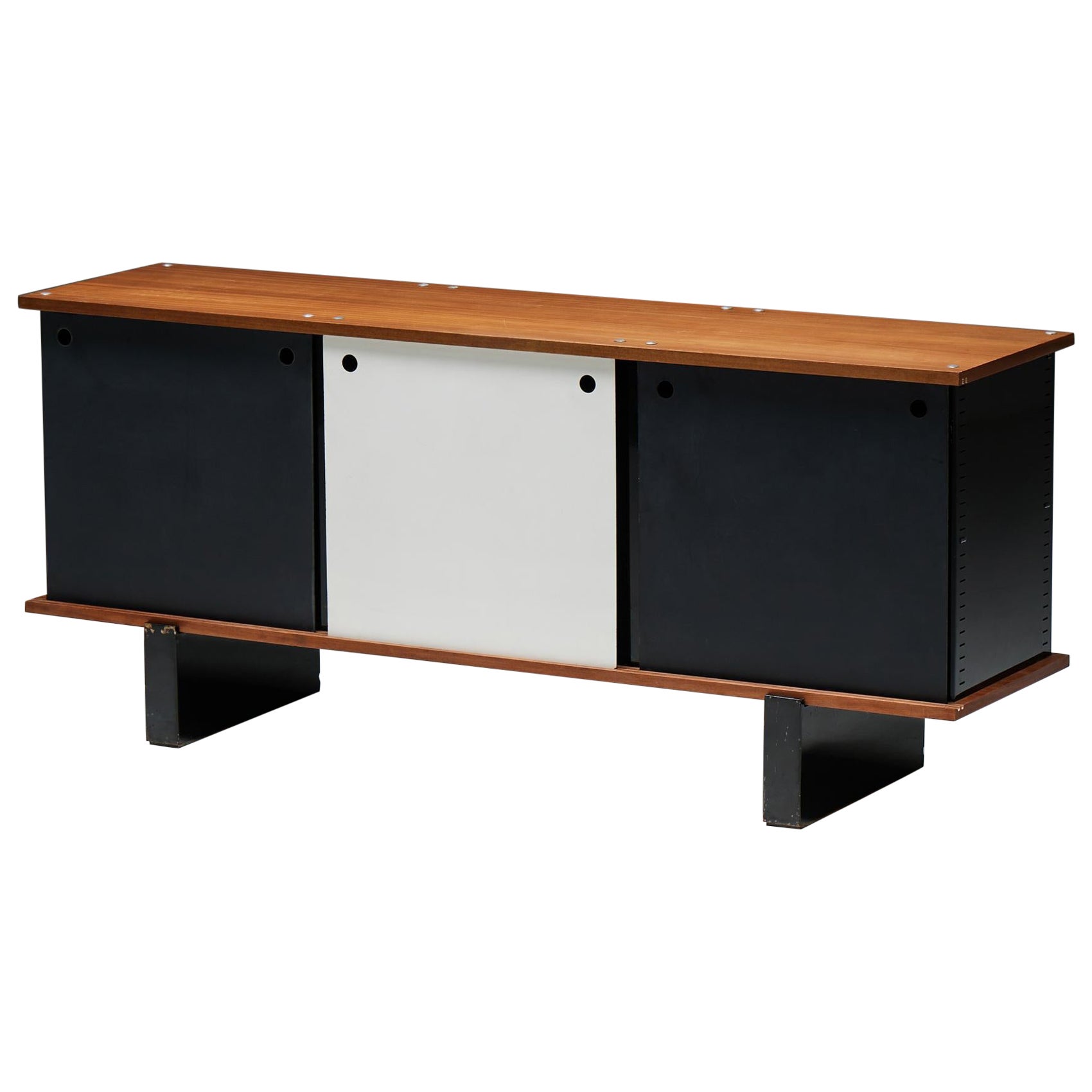 'Bloc' Sideboard by Charlotte Perriand for Cité Cansado, France, 1950s For Sale