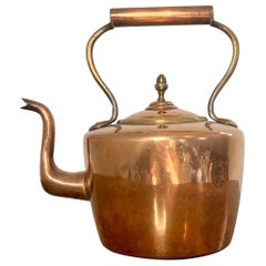 Quality Antique George III copper kettle 