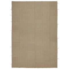 Kilim contemporáneo de Rug & Kilim en beige con rayas de textura apagada