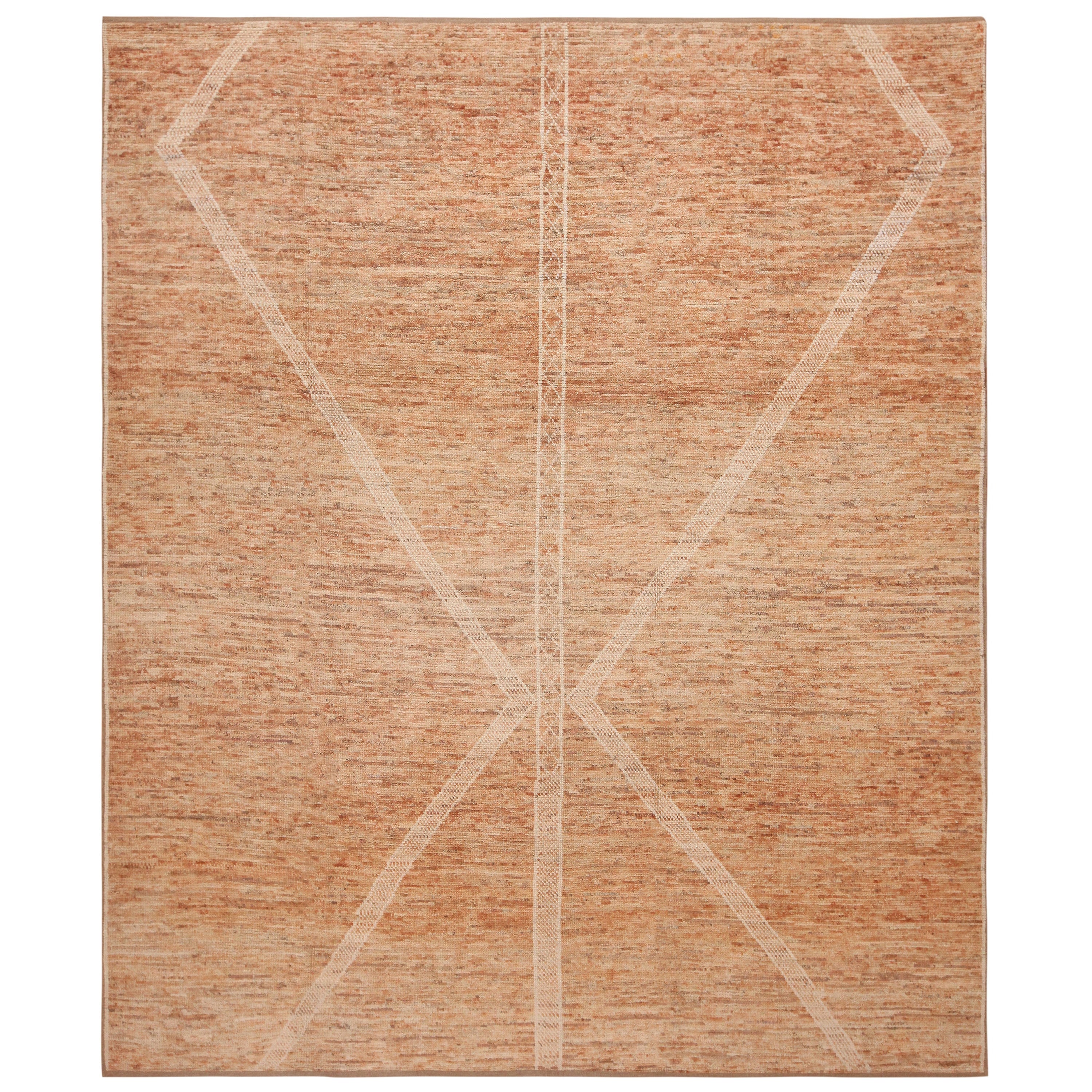 Nazmiyal Collection Minimalist Design odern Area Rug. 8 ft 4 in x 9 ft 7 in For Sale