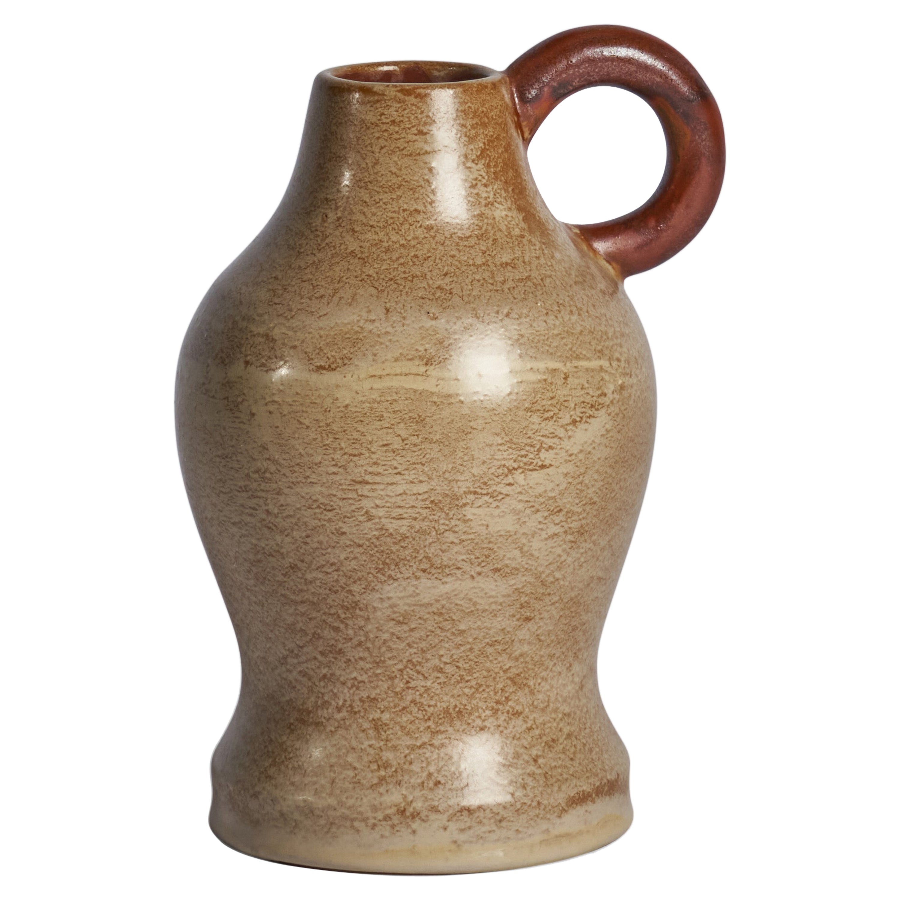 Andersson & Johansson, Pitcher, Stoneware, Sweden, 1940s For Sale