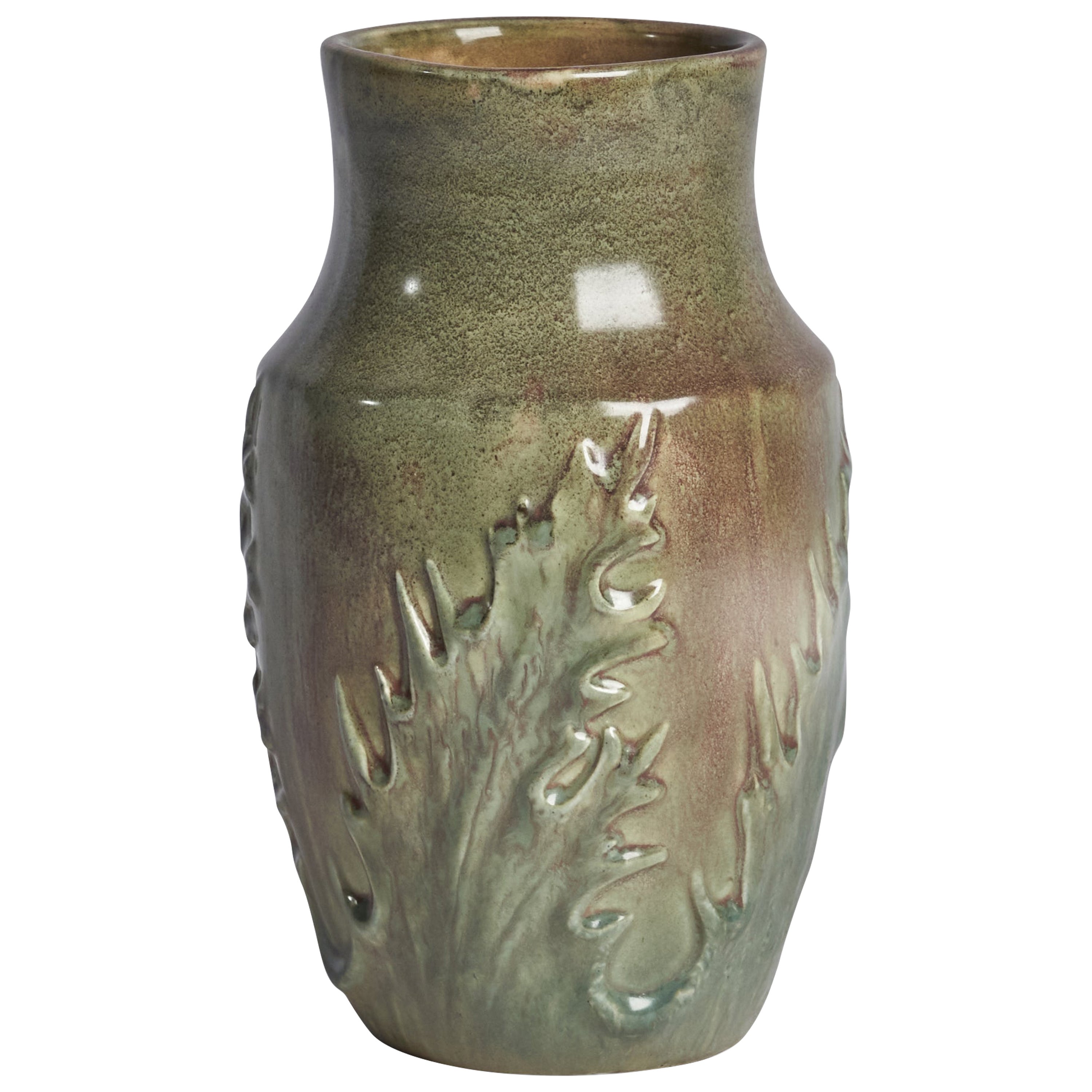 Höganäs, Vase, Stoneware, Sweden, 1920s For Sale