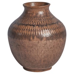 Klase Höganäs, Vase, Steingut, Schweden, 1970er Jahre