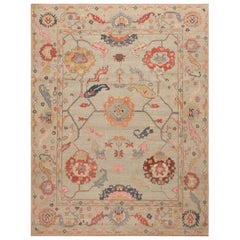 Nazmiyal Collection Modern Turkish Oushak Design Area Rug. 7 ft 9 in x 10 ft 2in