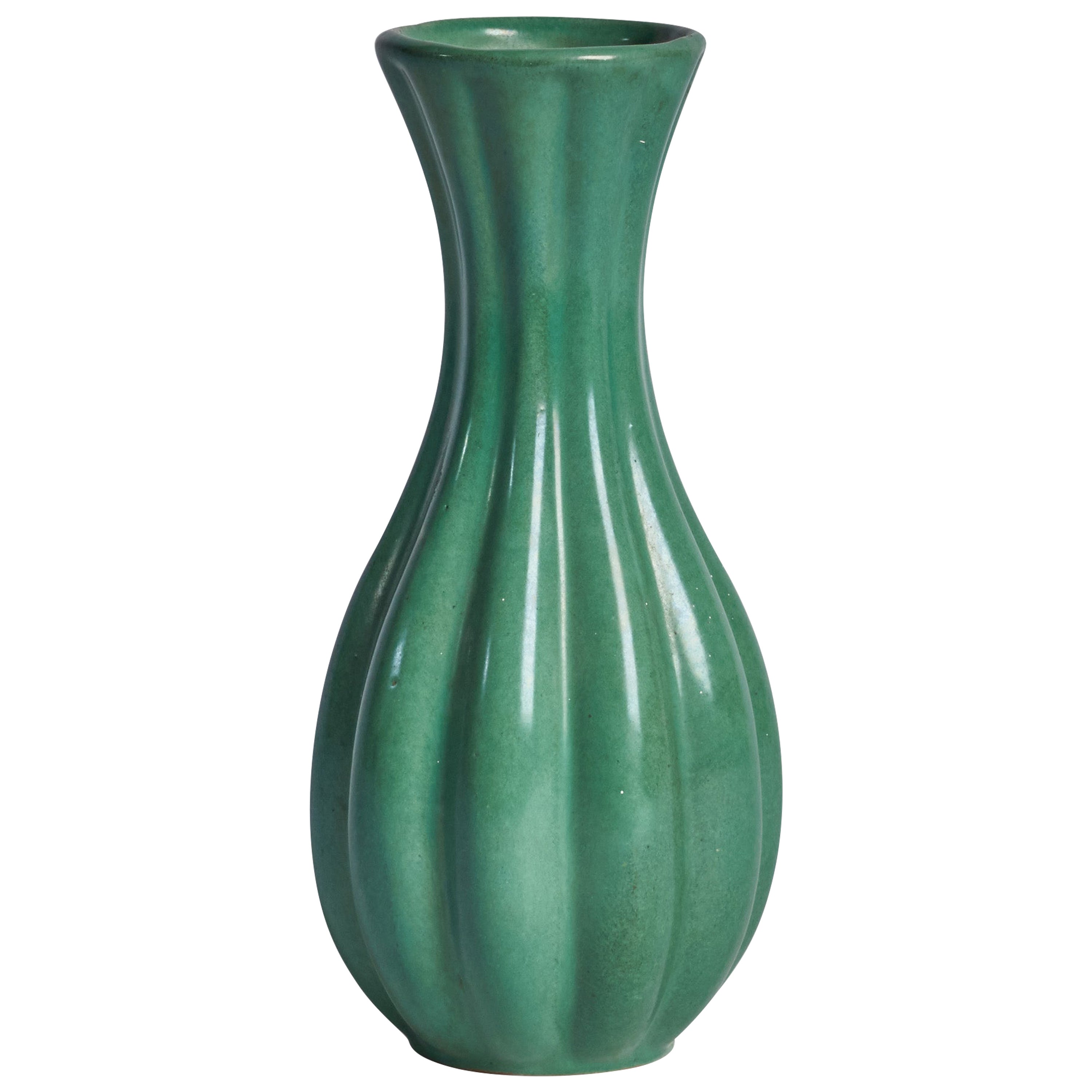 Vase en faïence de Upsala Ekeby, Suède, années 1930