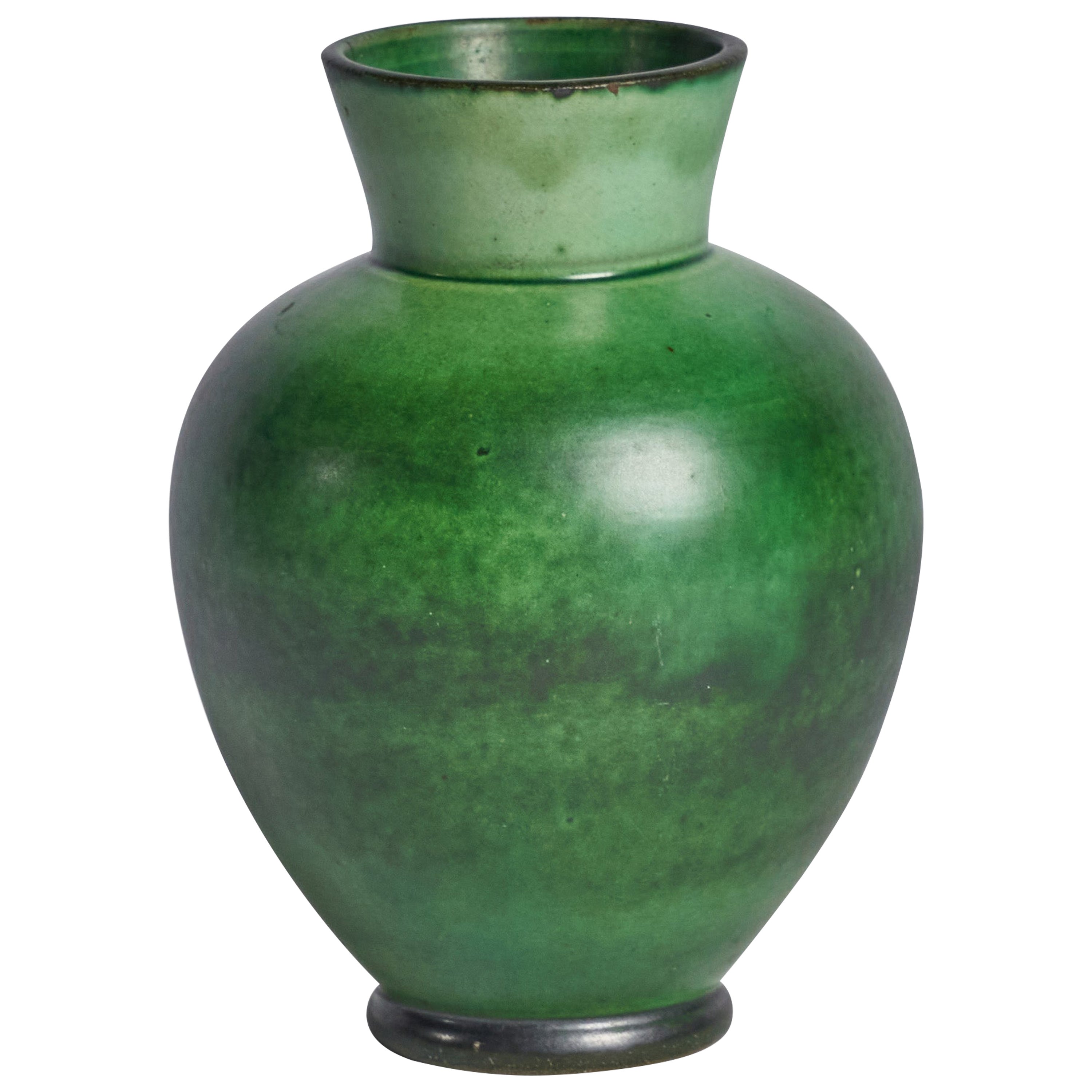 Nittsjö, Vase, Earthenware, Sweden, 1930s For Sale